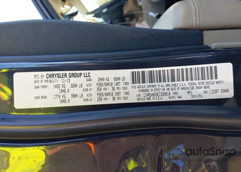 2014 Dodge Durango Sxt из США, поврежденный, VIN 1C4RDHAG3EC339010